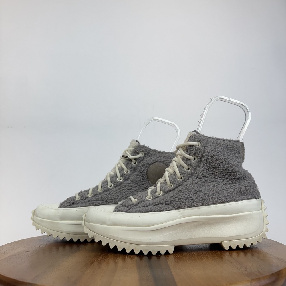 Womens Converse Run Star Hike High Sherpa Vapor Mauve Sneakers Shoes Size 9.5 M - Picture 2 of 9